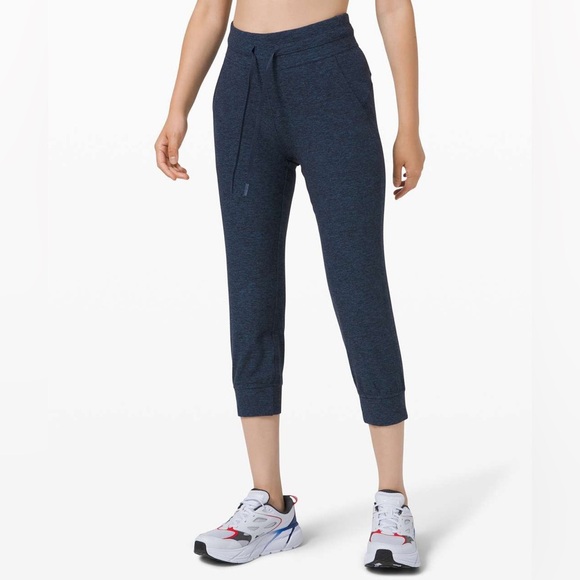 Lululemon Ready To Rulu Jogger Crop Heathered Navy/Black - Picture 1 of 13